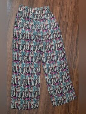2B Bebe Multicolor Printed Wide-Leg Pants